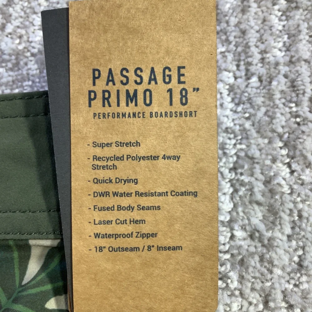 Roark Passage Primo Paradaiso Boardshorts Mens Size 38‎ NWT